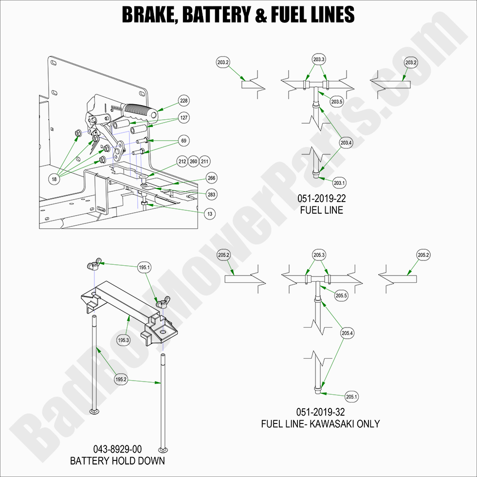 2022 Rogue Brake, Battery & Fuel Lines